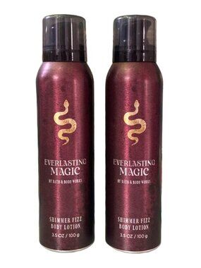 Bath & Body Works Everlasting Magic Shimmer Fizz Body Lotion Set of 2